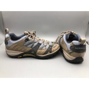 Merrell Vibram Siren Sport Performance footwear Womens shoes Size 9.5 Beige Blue
